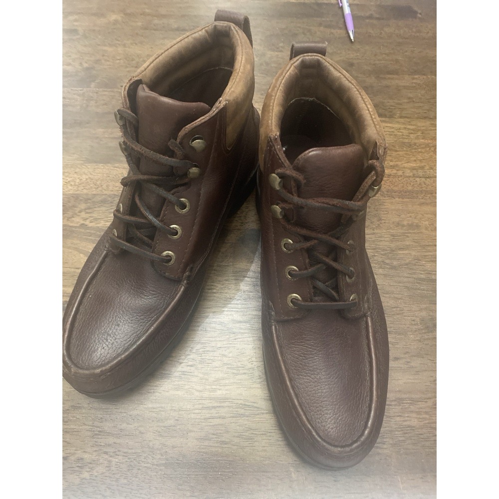 Eddie Bauer Mens Gore Tex Leather Hiking Boots Sz 11 Brown Waterproof Boots